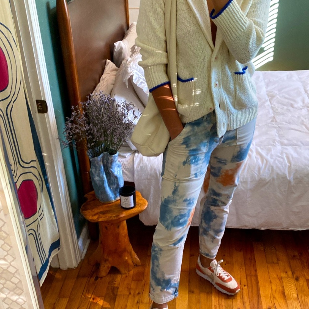 Pilcro by Anthropologie, tie-dye utility pants